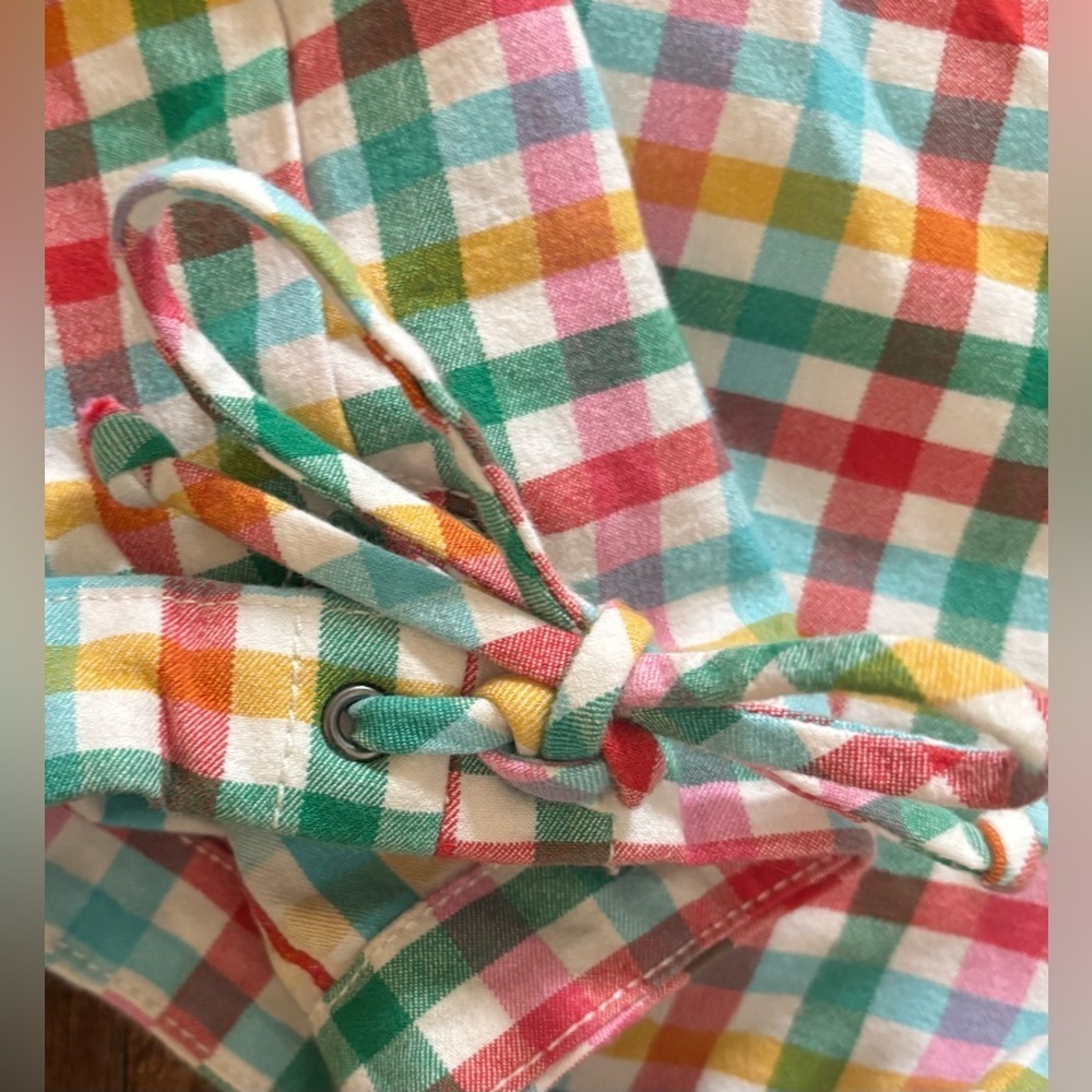 Maeve by Anthropologie Gingham Micro Mini shorts Sz 12 - Picture 6 of 9